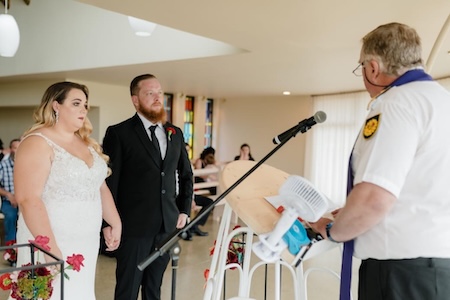 Wedding ceremony by Dr. Gerrit Rademeyer in Hondeklipbaai
