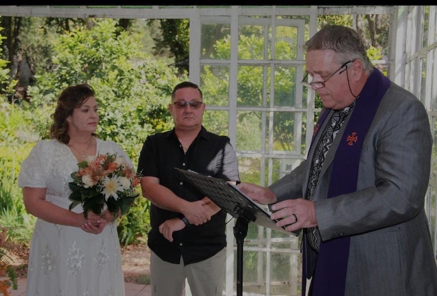 Wedding ceremony by Dr. Gerrit Rademeyer in Hondeklipbaai