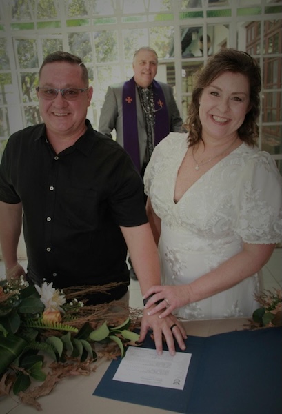 Wedding ceremony by Dr. Gerrit Rademeyer in Hondeklipbaai