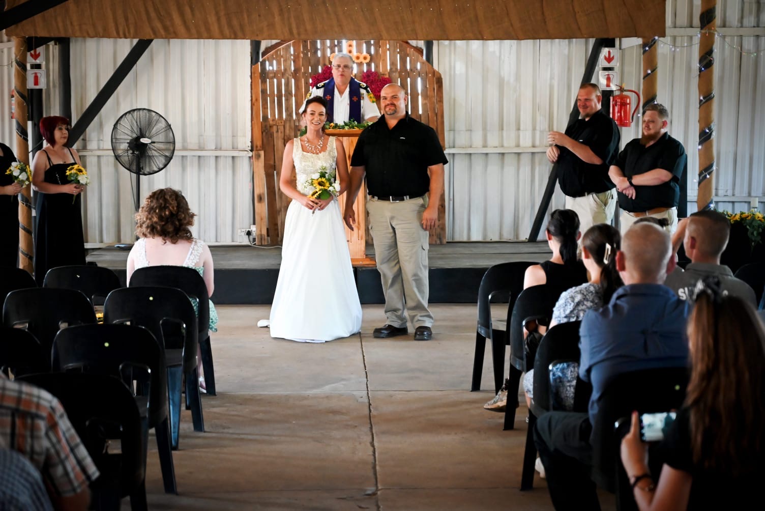 Wedding ceremony by Dr. Gerrit Rademeyer in Hondeklipbaai