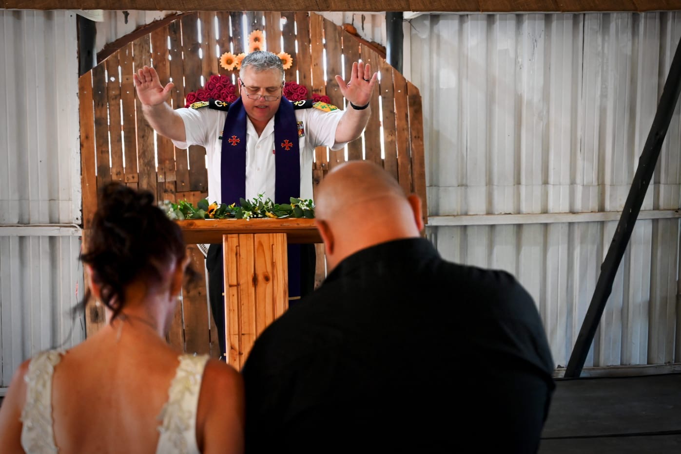Wedding ceremony by Dr. Gerrit Rademeyer in Hondeklipbaai